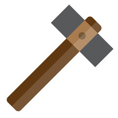 Dead blow hammer flat style icon