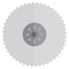 Wheel saw flat style icon