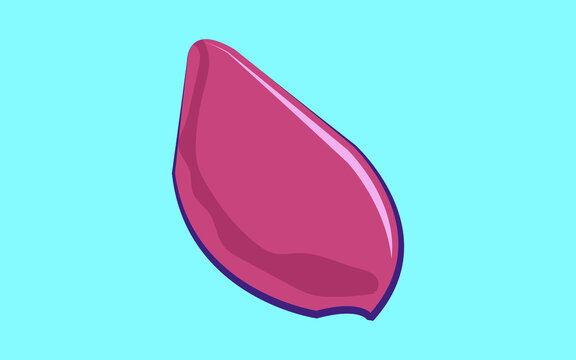 illustration of a red pototo