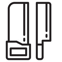Saw outline style icon