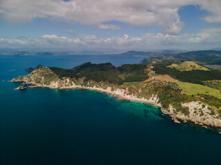 Scenic viewpoint over the Coromandel Peninsula