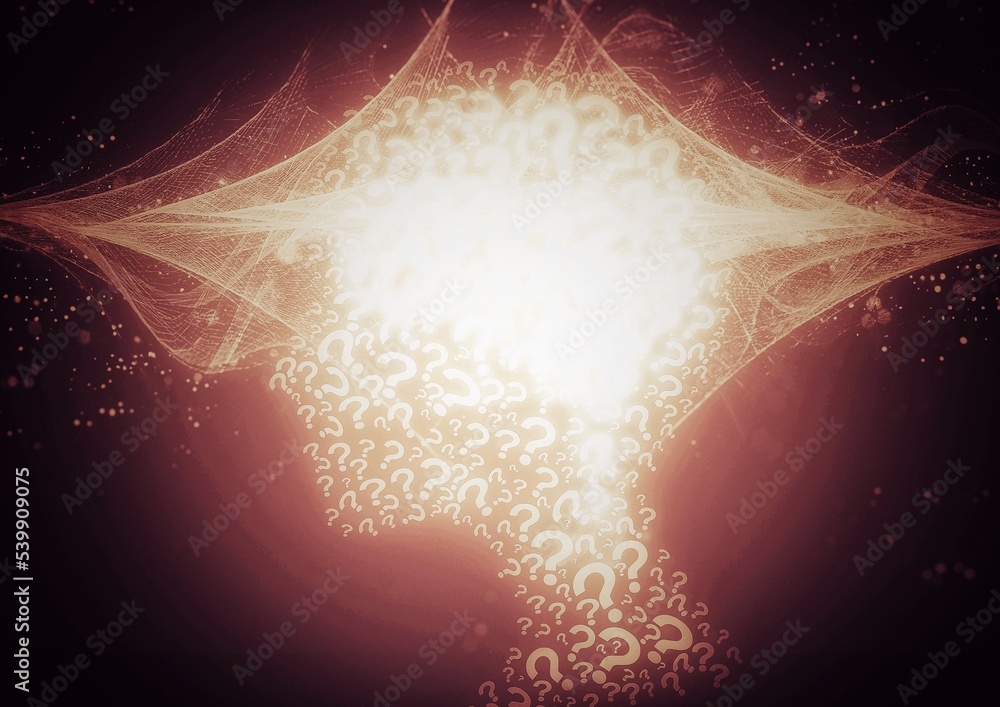 Poster 3d illustration of abstract artificial intelligence in science technology concept
