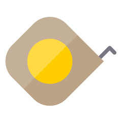 Measuring tape flat style icon