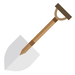 Shovel flat style icon