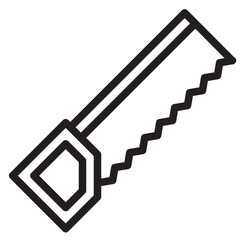 Saw outline style icon