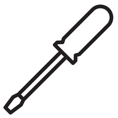Screwdriver outline style icon
