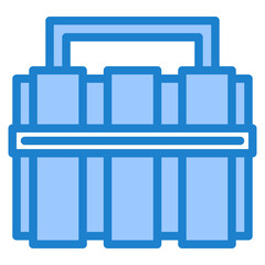 Toolbox blue style icon