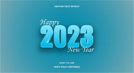 New 3D 2023 Editable Vector Text Effect	
