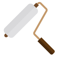 Paint roller flat style icon