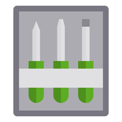 Screwdriver flat style icon