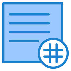 Fototapeta premium Activity Feed blue style icon