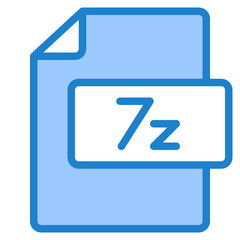 7Zip blue style icon