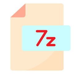 7Zip flat style icon
