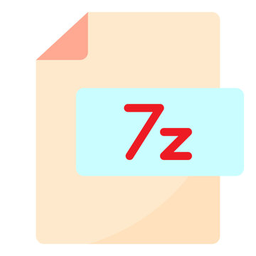 7Zip flat style icon