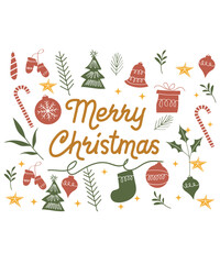 christmas icons set