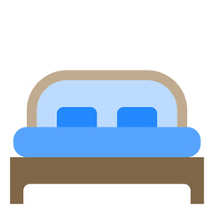 Bed flat style icon