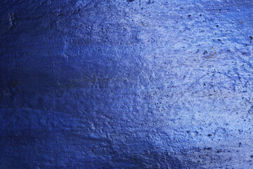 Abstract Old Blue Rough Plaster Wall Texture For Vintage Wallpaper
