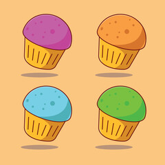 set of cupcake