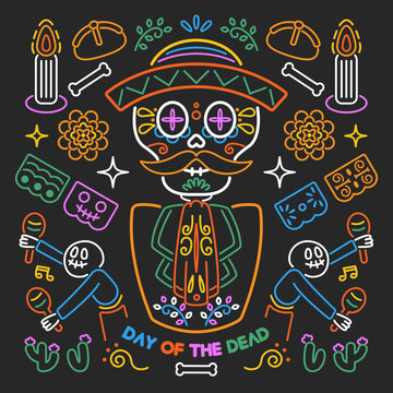 Day of the dead illustration