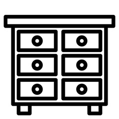 Cabinet outline style icon