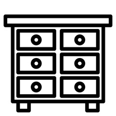Cabinet outline style icon