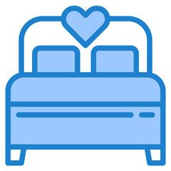 DoubleBed blue style icon