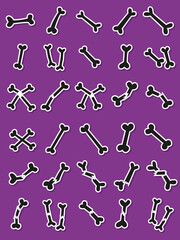 Halloween bone crack scary monster