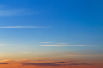 View of beautiful blue sky