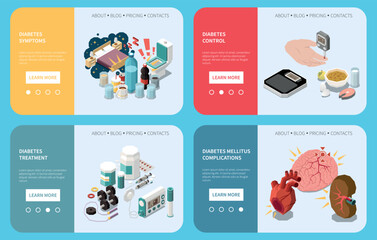 Diabetes Isometric Set