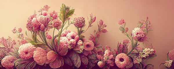 pink flower background as wallpaper