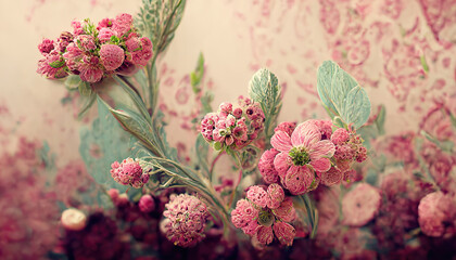 Obraz premium pink flower background as wallpaper
