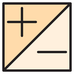 Exposure color line style icon