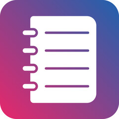 Obraz premium Notebook Icon Style