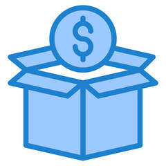 Product blue style icon