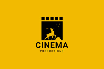 Film Production Cinema Logo Design Template