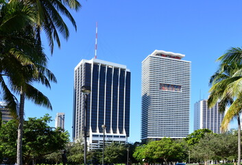 Fototapeta na wymiar Panorama of Downtown Miami, Florida