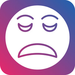 Fototapeta premium Disappointed Icon Style