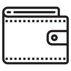 Wallet outline style icon