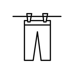 dry cleaning line icon