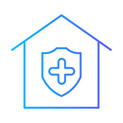 Obraz premium house cleaning gradient icon