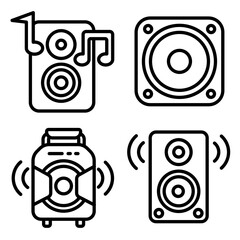 Speaker 3D Illustration Icon