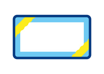 メッセージカード・クーポンやギフト券などデコレーション付きのフレームの素材 
