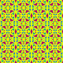 Colorful Abstract Geometric Shapes Seamless Pattern