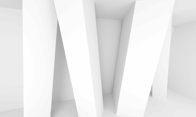 白い空間イメージ3DCGイラスト