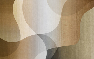 Abstract geometric art with gold. Artistic image ideas, creative design projects: rugs, wallpapers, and wall art.