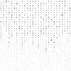 Matrix. Binary background. Matrix effect with falling numbers. Digital data stream. binary code.