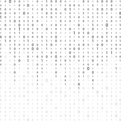 Matrix. Binary background. Matrix effect with falling numbers. Digital data stream. binary code.