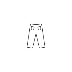 pants icon vector logo design illustration