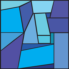 Game brainteaser jigsaw puzzle dark blue pieces