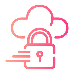 data encrypted gradient icon